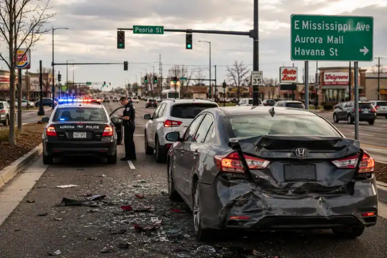 Aurora Distracted Driving Crash on Peoria or Mississippi: Protecting Your Claim in Colorado’s Second Largest City